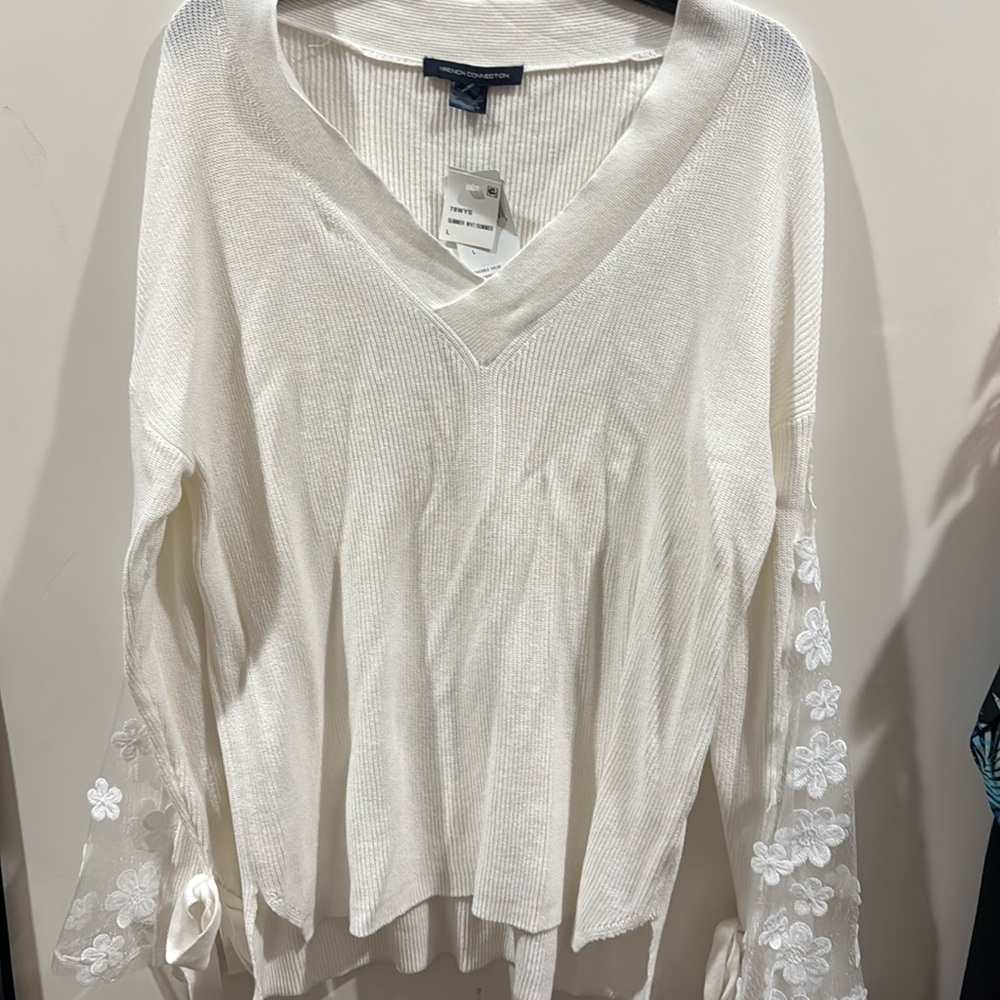 NWT white French Connection sweater